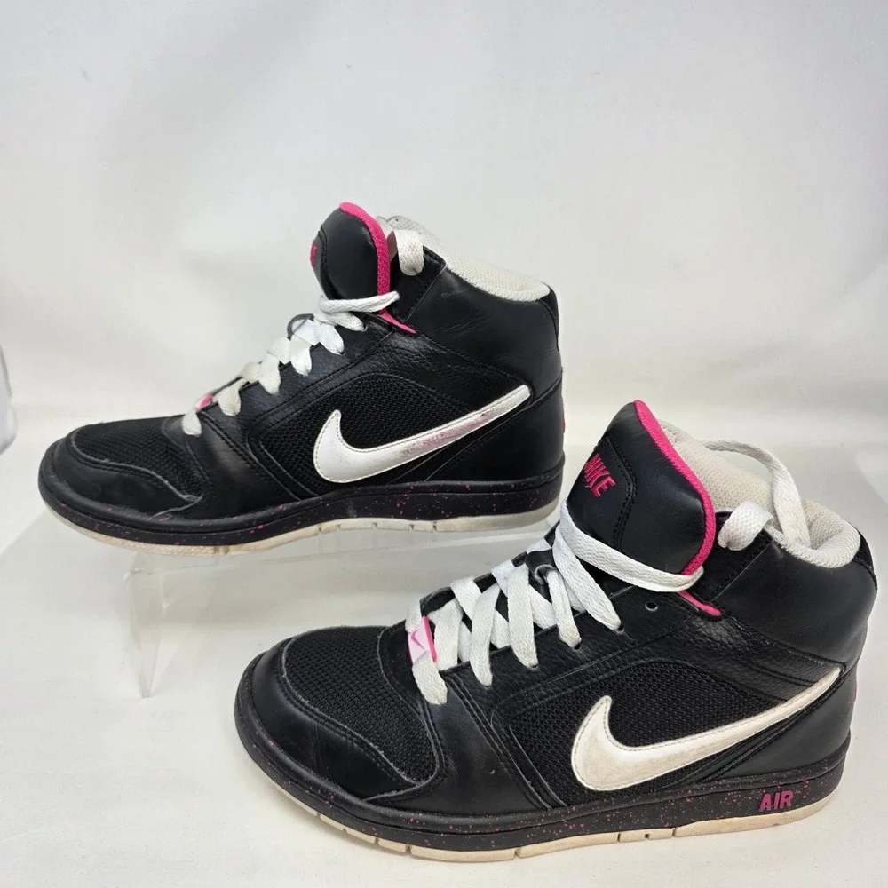Nike Air Prestige III High Top Womens 7 Black Pink White 334480-026 Good